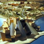 Plastico del Museo Guggenheim di Abu Dhabi